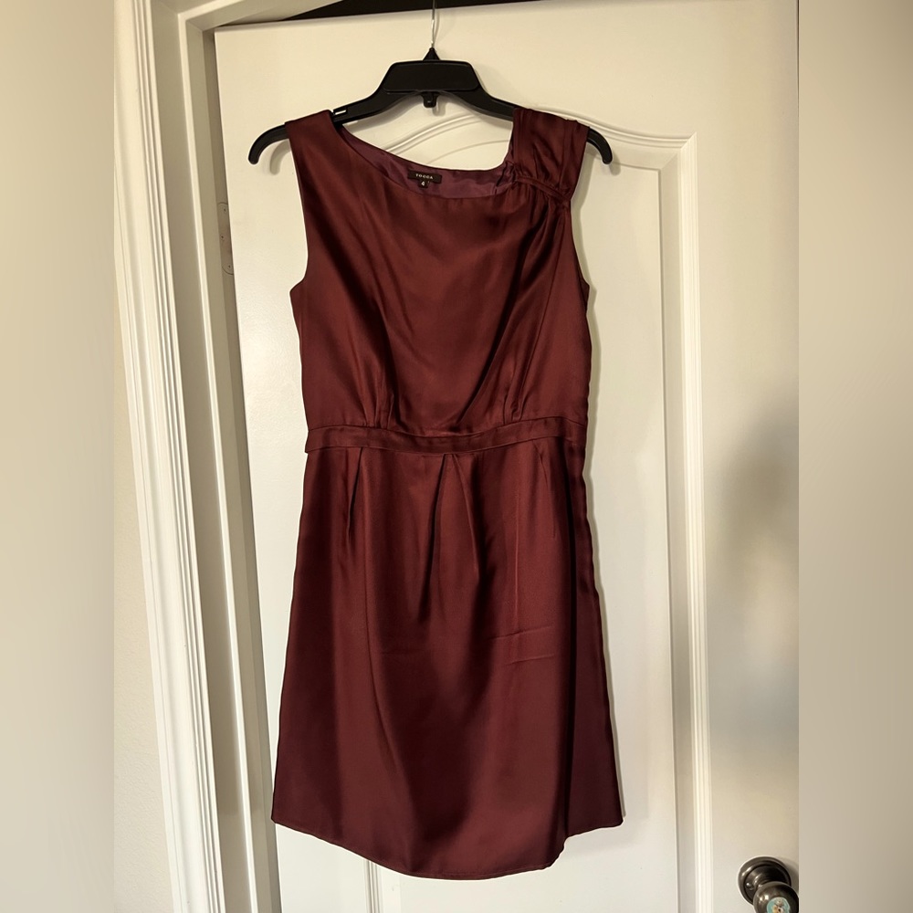 Tocca Burgundy Cocktail Dress, Size 4